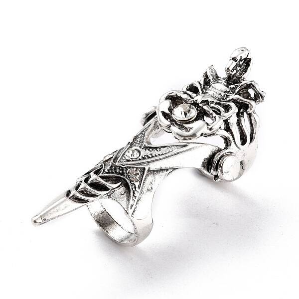 Alloy Rhinestones Finger Rings for Men