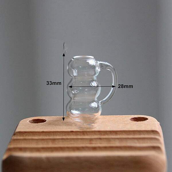 Glass Cups Miniature Ornaments