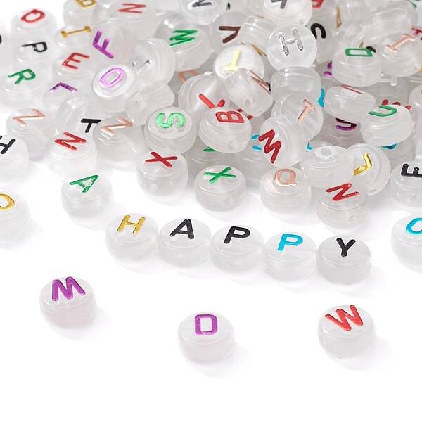 150Pcs Luminous Acrylic Beads