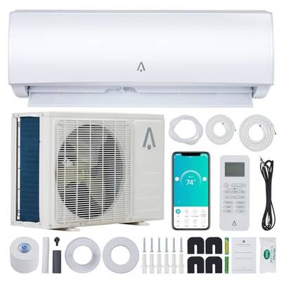 Garvee Mini Split AC/Heating System With WiFi, 24000 BTU 19 SEER 2 208/230V~, Suitable for 1500+ Sq. Ft