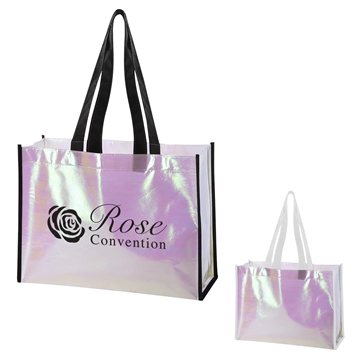 150 Promotional Mini Pearl Laminated Non-Woven Tote Bag - Water ...