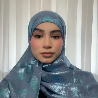 Metallic Chiffon Hijabs - Sparkling Design for Stylish Wear