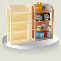 Mini Simulation Supermarket Four Shelves Doll House Decoration, Durable Snack Drinks Food Play, Children Play House Toy Model