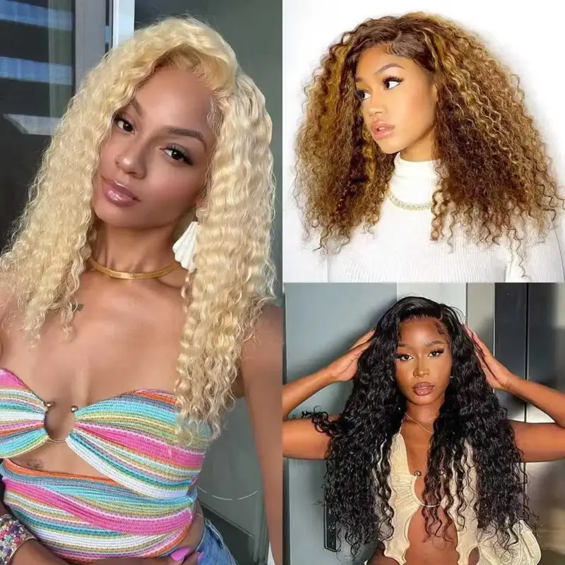 FABA 9x6 HD Lace Closure Water Wave 100% Human Hair Wig Natural Hairline with Baby Hair Glueless Pre-Cut Lace Wig for Easy In...