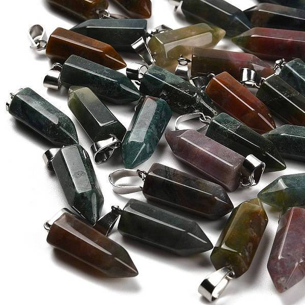 Natural Indian Agate Pendants