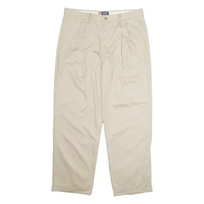 CHAPS Chino Mens Trousers Beige Regular Straight W36 L30
