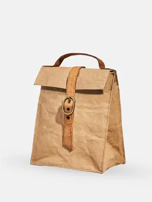 Paper Bag Lunch Cooler | Color: Sahara