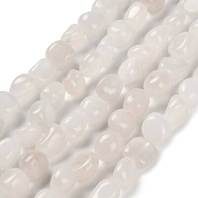 Natural White Jade Beads Strands