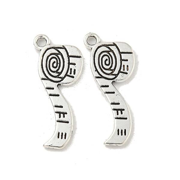 Measuring Tape Tibetan Style Zinc Alloy Pendants