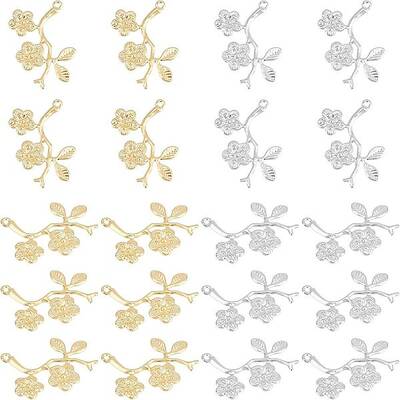 40Pcs 2 Colors 304 Stainless Steel Pendants