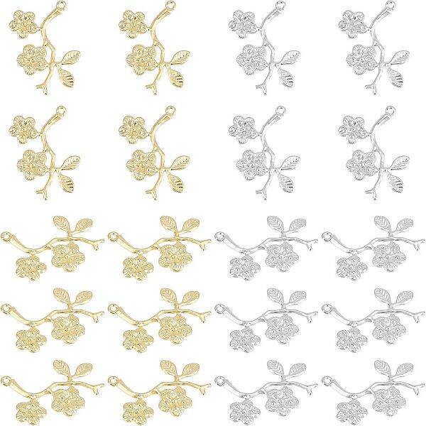 40Pcs 2 Colors 304 Stainless Steel Pendants