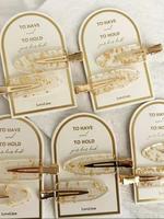 Glitter Hair Clips Set, Elegant Hair Accessories for Wedding Bridal Party Formal Occasions, Personalized Hair Clips