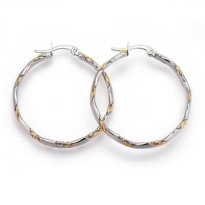 304 Stainless Steel Hoop Earrings