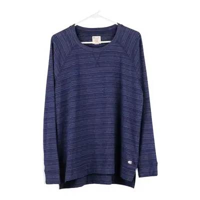 Champion Sweatshirt - XL Navy Cotton Blend