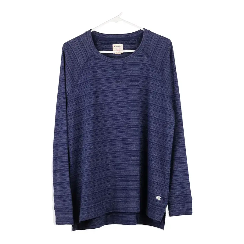 Champion Sweatshirt - XL Navy Cotton Blend