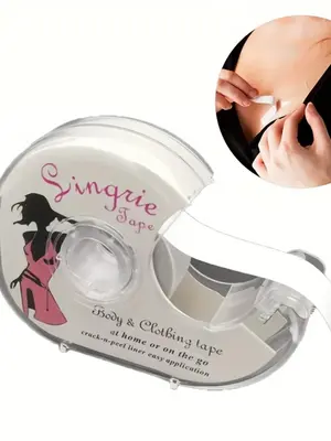 Women's Clear Double Sided Anti-Glare Silicone Sticker, Self-Adhesive Invisible Clothes Tape, Women's Lingerie Accessories fo...