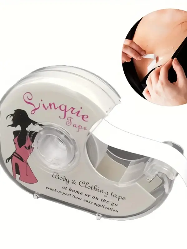 Women's Clear Double Sided Anti-Glare Silicone Sticker, Self-Adhesive Invisible Clothes Tape, Women's Lingerie Accessories fo...
