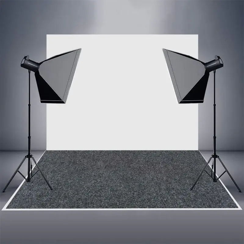 Matte Black Frosted Simple Texture Rubber Floor Mat - Aperturee