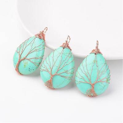 Synthetic Turquoise Pendants