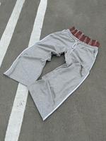 Men's 2 in 1 Side Striped Drawstring Waist Straight Leg Pants, Regular Fit Casual Pocket Design Trousers for Fall & Winter, M...