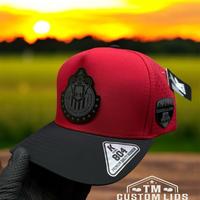 TM Custom Lids “CHIVAS DE GUADALAJARA” Red Black SnapBack Comfortable Polyester Hat with Team Logo and Patch men gift