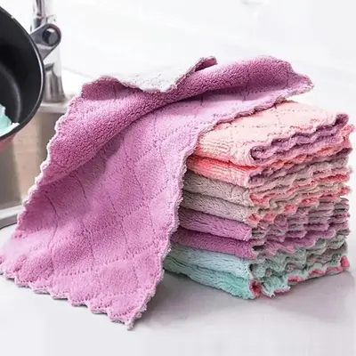 Random Color Dish Cleaning Cloth, 10pcs Kitchen Cleaning Cloth, Kitchen Gadgets Sink Cleaning Rag, Household Cleaning Gadgets...