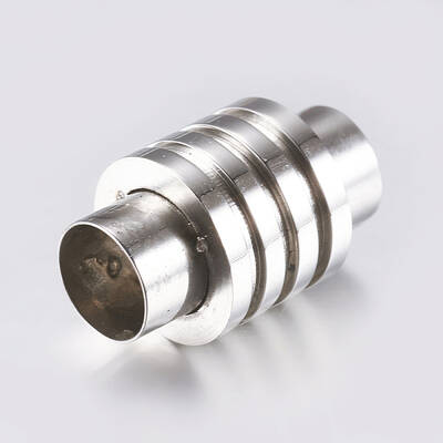 Tarnish Resistant 304 Stainless Steel Magnetic Clasps with Glue-in Ends