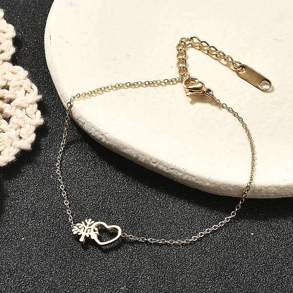 304 Stainless Steel Link Bracelets for Women