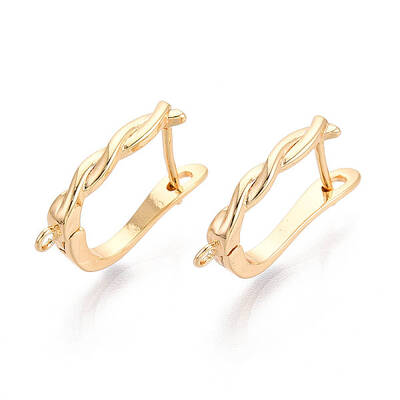 Brass Hoop Earring Findings