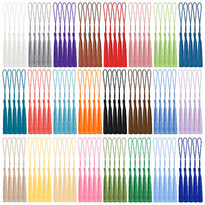 120Pcs 24 Colors Polyester Tassel Decorations