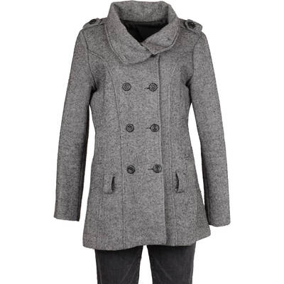 Unbranded Overcoat - Large Grey Polyester Blend