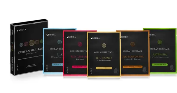 KORIKA Korean Heritage 5 Piece Fabric Face Mask Set