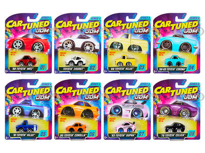 JDM Tuners Series 4 Set of 8 Pieces Diecast Model Cars by CarTuned