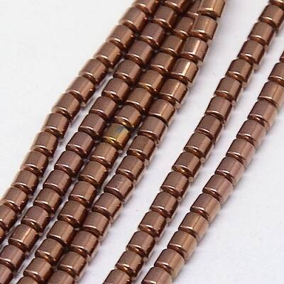Electroplate Non-magnetic Synthetic Hematite Beads Strands