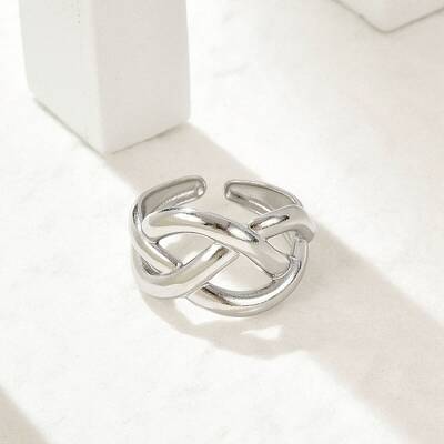 304 Stainless Steel Cuff Rings for Women