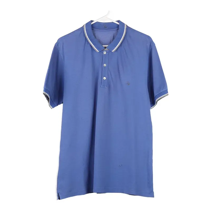 Fay Polo Shirt - Medium Blue Cotton