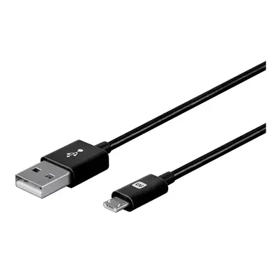 13932 Monoprice Select Series USB-A to Micro B Cable 2.4A 22/30AWG Black 10ft