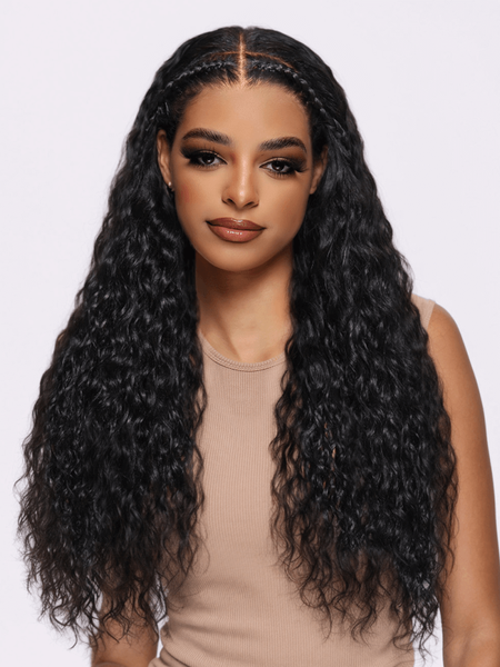 Bye-Bye Knots Glueless 7x5 Lace Natural Black Braided Wig