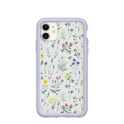 Clear Shadow Blooms iPhone 11 Case With Lavender Ridge