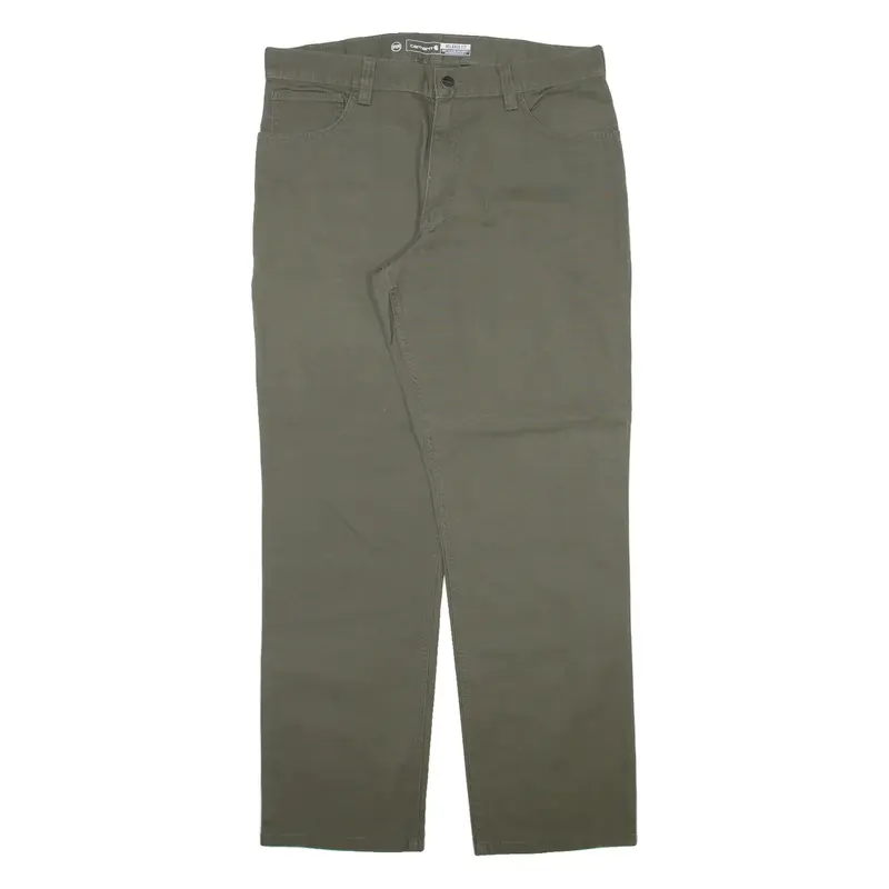 CARHARTT Mens Trousers Grey Relaxed Straight W35 L32
