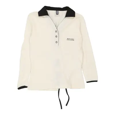 Jean Paul Gaultier Blouse - Medium White Cotton | Size: medium