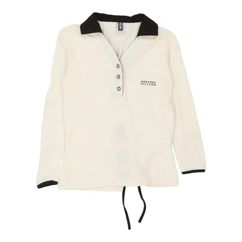 Jean Paul Gaultier Blouse - Medium White Cotton | Size: medium