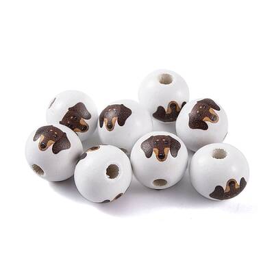 Wood European Beads
