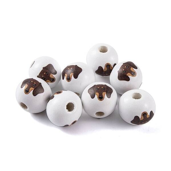 Wood European Beads