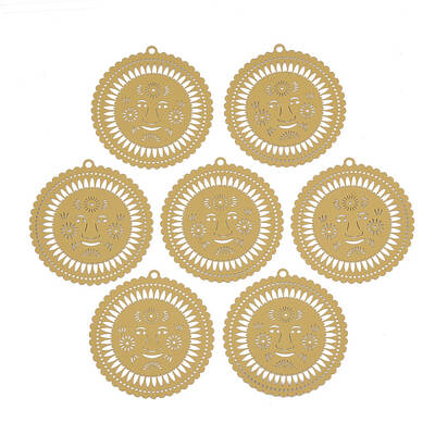 430 Stainless Steel Filigree Big Pendants