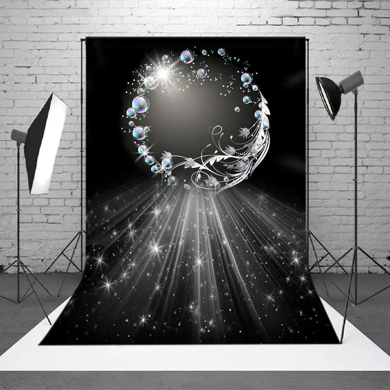 Shining Bubble Feather Magic Scene Photo Backdrop - Aperturee