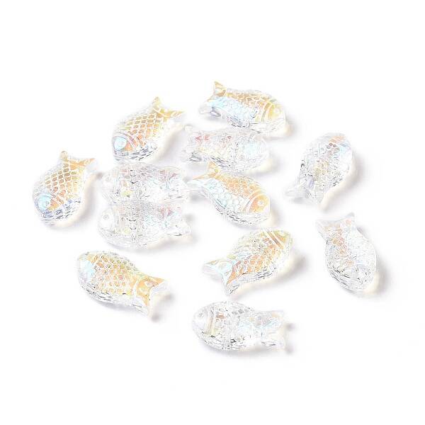Transparent Electroplate Glass Beads