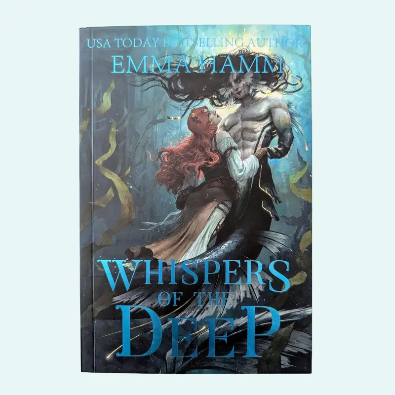 Whispers of the Deep [Foiled Cover] - Merman Monster Romance - Signed Paperback - Deep Waters Book #1
