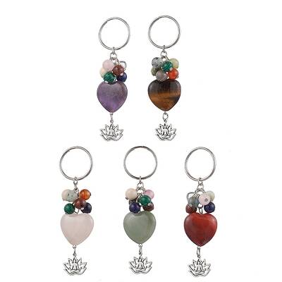 Natural & Synthetic Gemstone Keychain