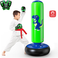QPAU Inflatable Punching Bag, 48 Inch Stable Inflatable Boxing Bag for 3-6 Kids,Dinosaur Toy & Gifts for Boys and Girls, Kids...